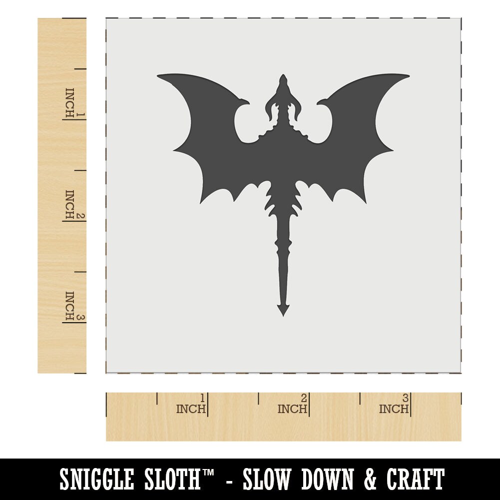 Flying Dragon with Wings Spread Wall Cookie DIY Craft Reusable Stencil