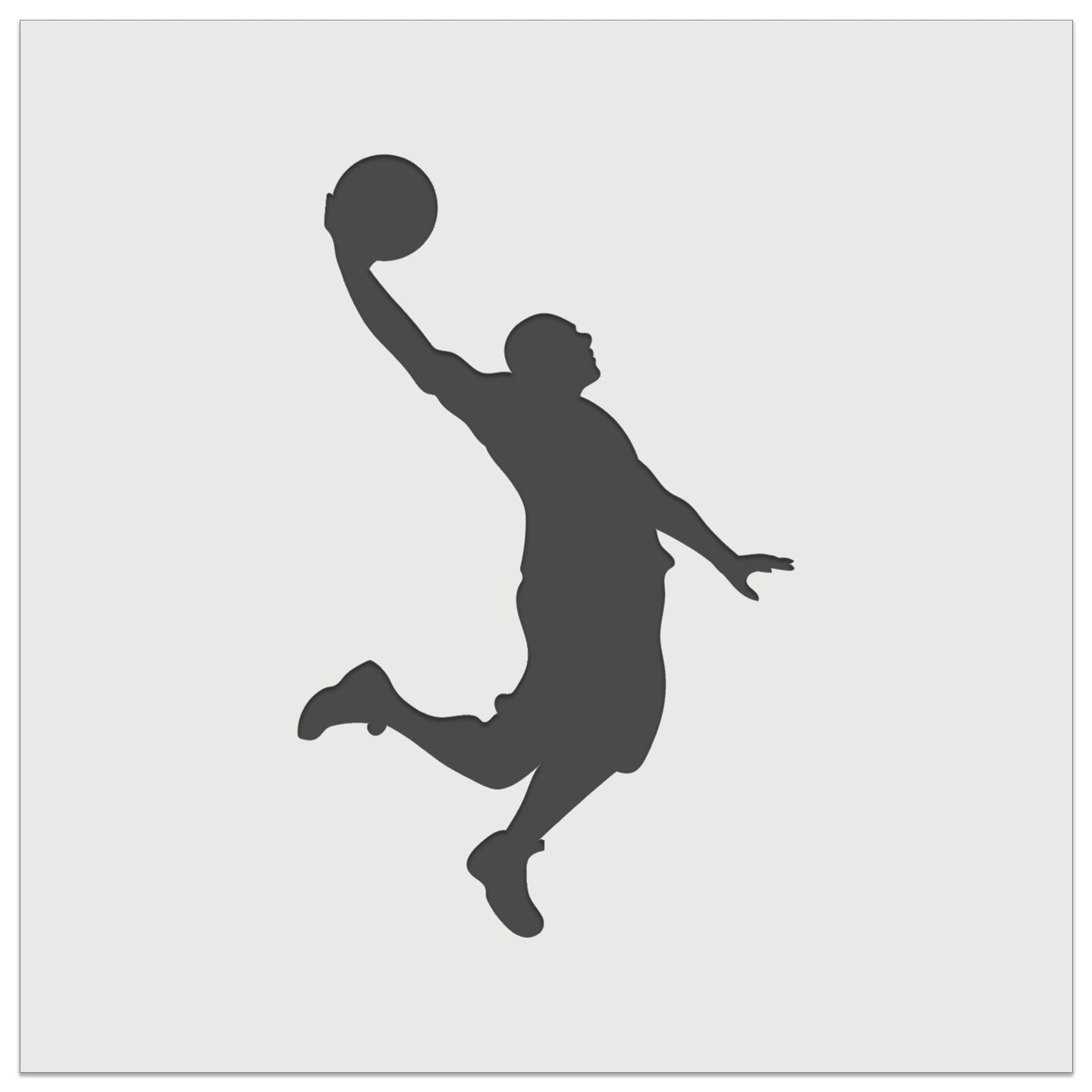 Basketball Player Slam Dunk Sports Wall Cookie DIY Craft Reusable Stencil