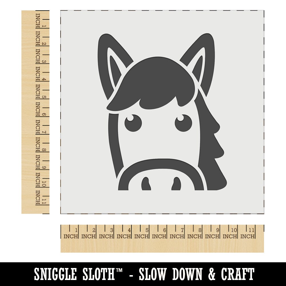 Peeking Horse Wall Cookie DIY Craft Reusable Stencil Michaels