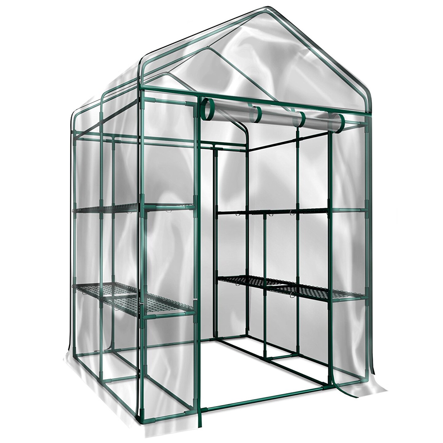 Home-Complete Walk-In Greenhouse- Indoor Outdoor with 8 Sturdy Shelves-Grow Plants Seedlings Herbs or Flowers