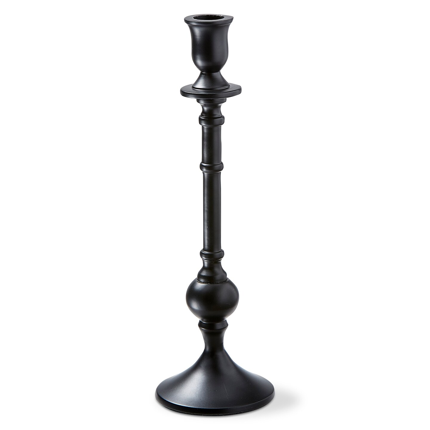 Westport Black Cast Aluminum Taper Candle Holder Large 3.5L x 3.5W x 11.0H inches