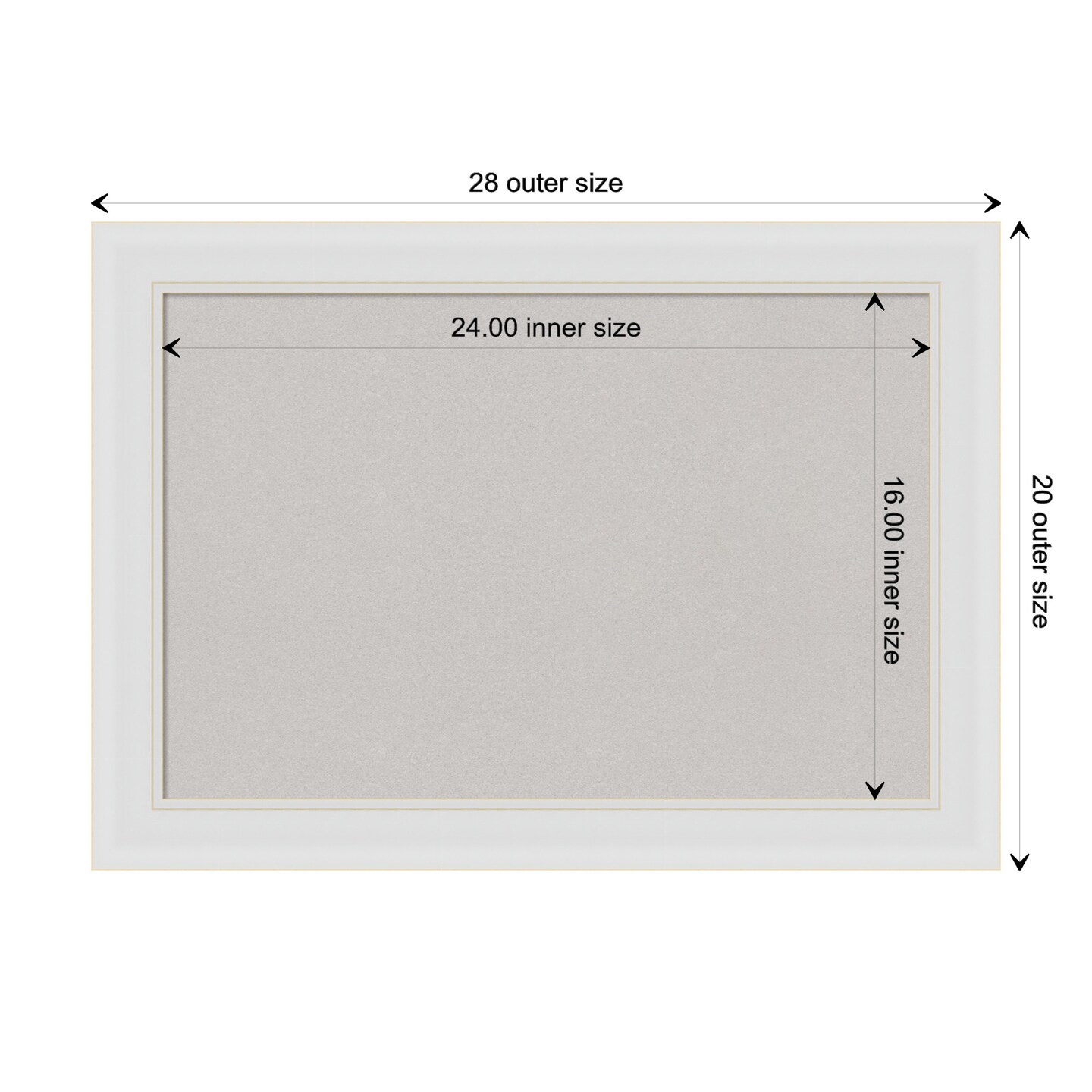 Flair Framed Corkboard, Grey Cork