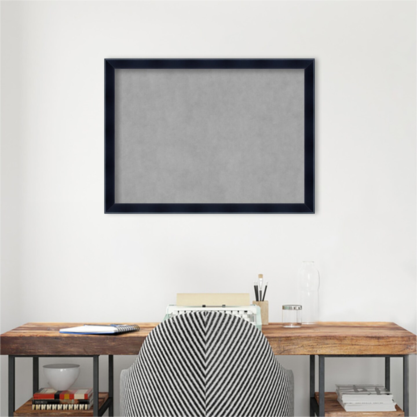 Madison Black Wood Framed Magnetic Board