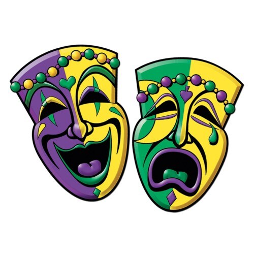 Comedy and Tragedy Face Standup Set