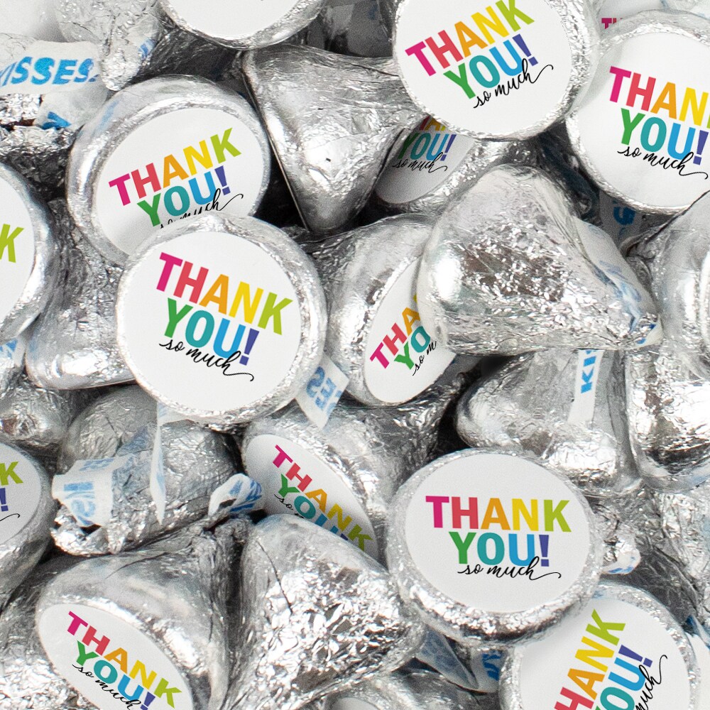 Hershey&#x27;s Kisses Thank You Candy Employee Appreciation Chocolate - Colorful Thank You