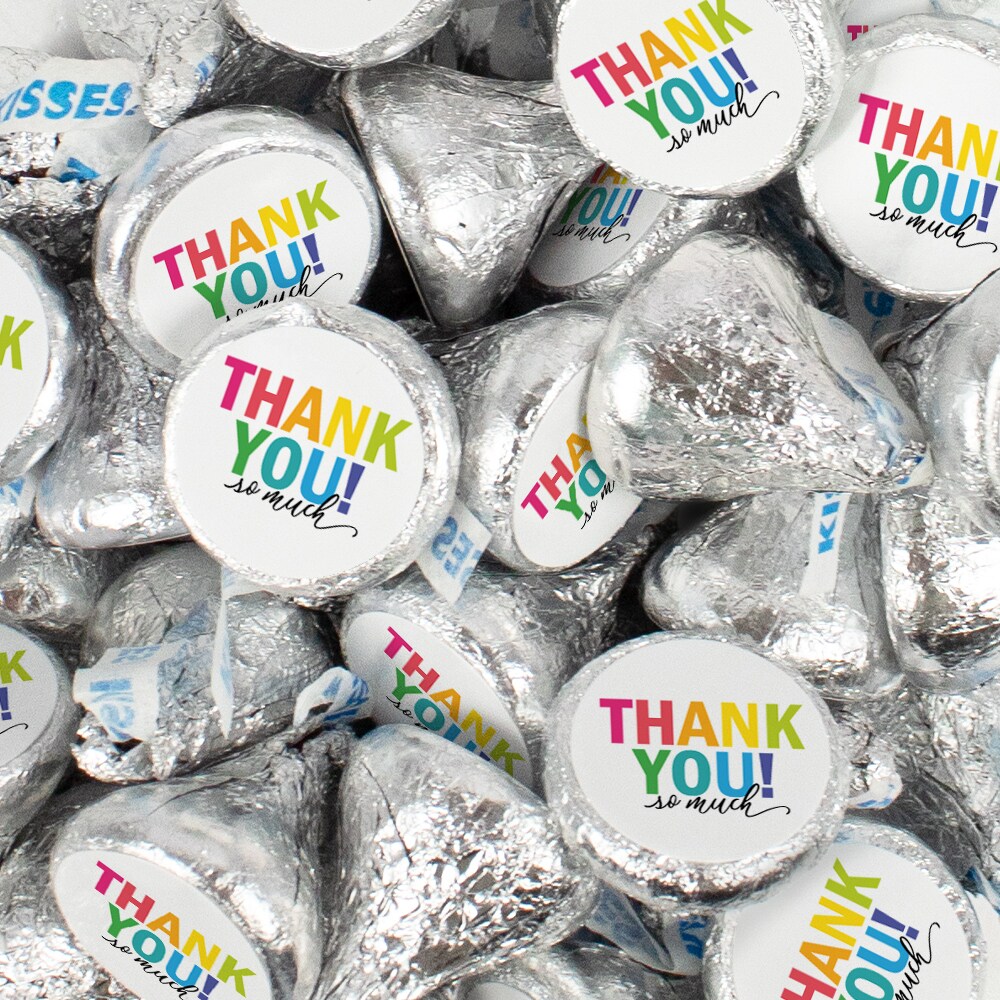 Hershey's Kisses Thank You Candy Employee Appreciation Chocolate - Colorful Thank You