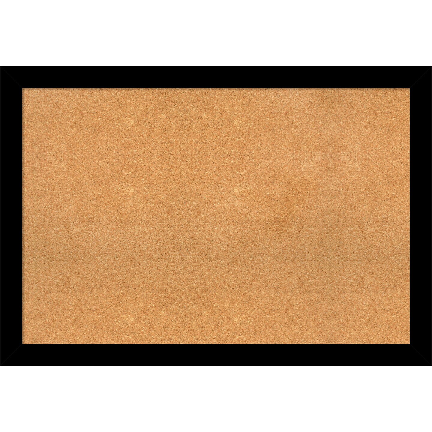 Brushed Framed Corkboard, Natural Cork