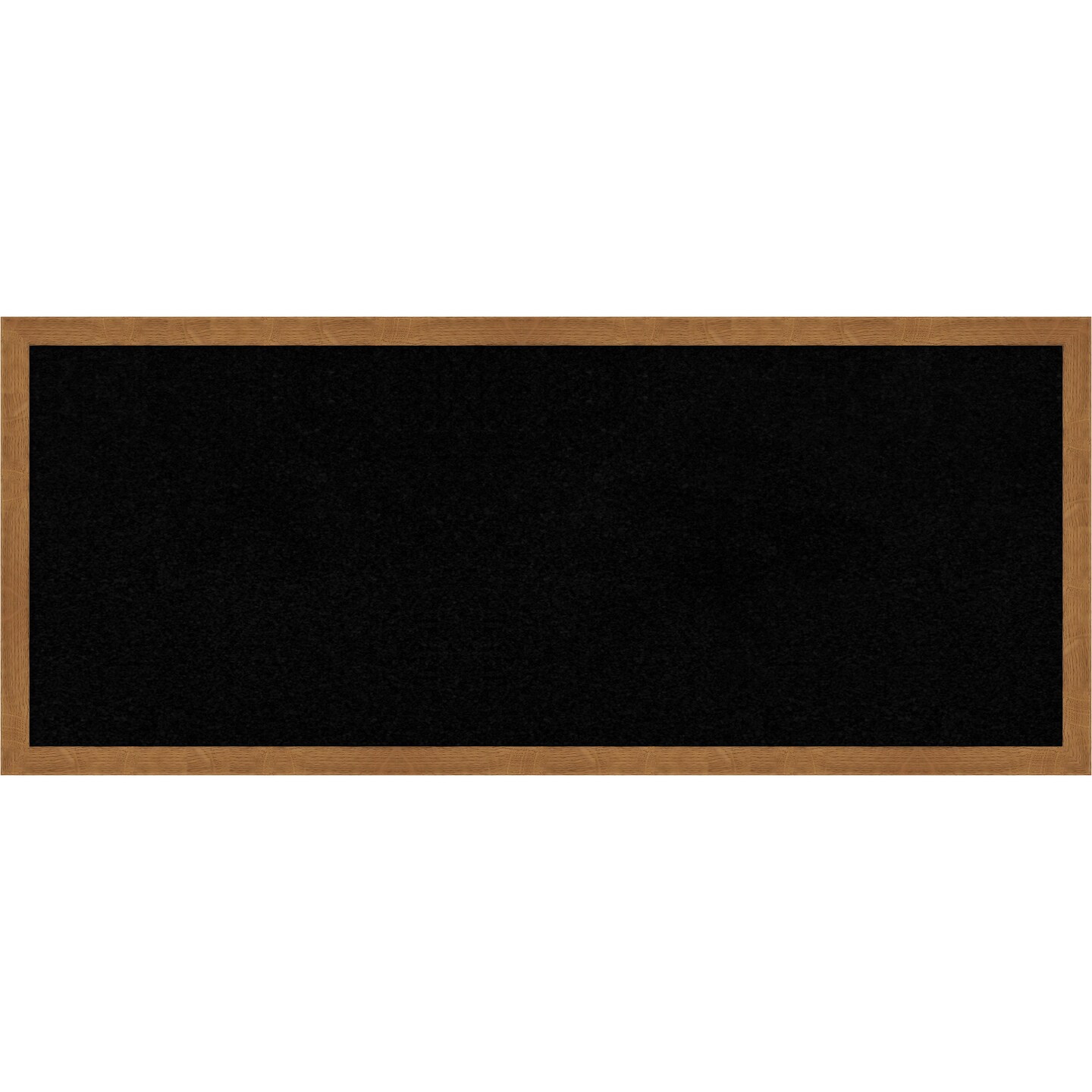 Carlisle Narrow Wood Framed Corkboard, Black Cork