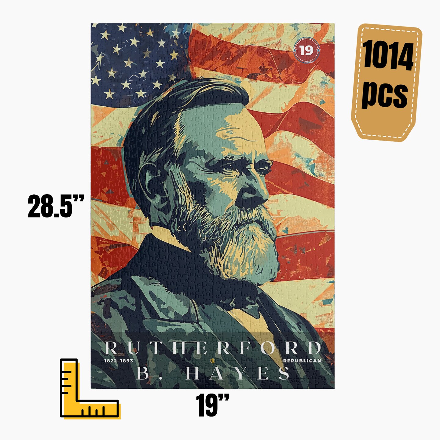Rutherford B. Hayes Jigsaw Puzzle, Family Game, Holiday Gift | S5 product 5