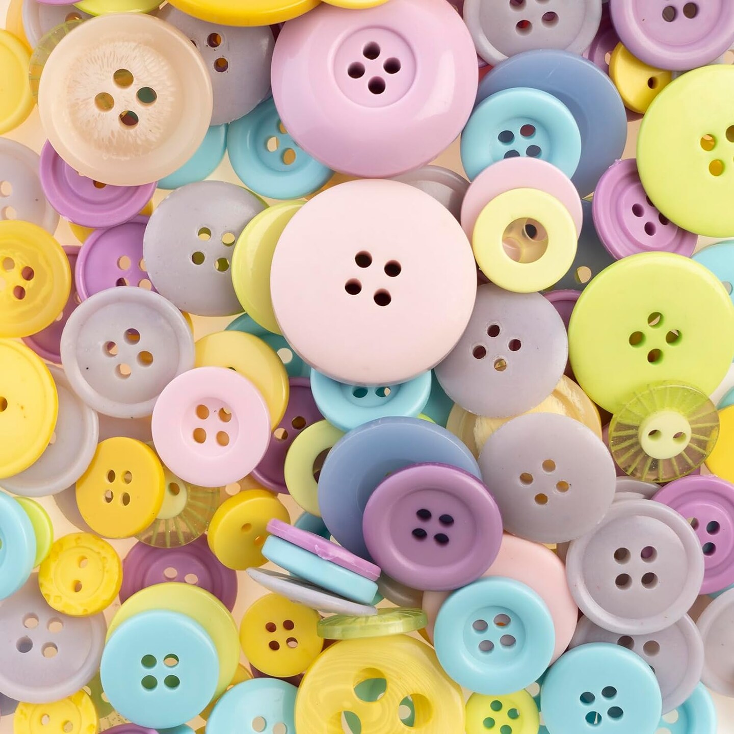 John Bead Nutton But Buttons Assorted Mixed Sizes, 130g