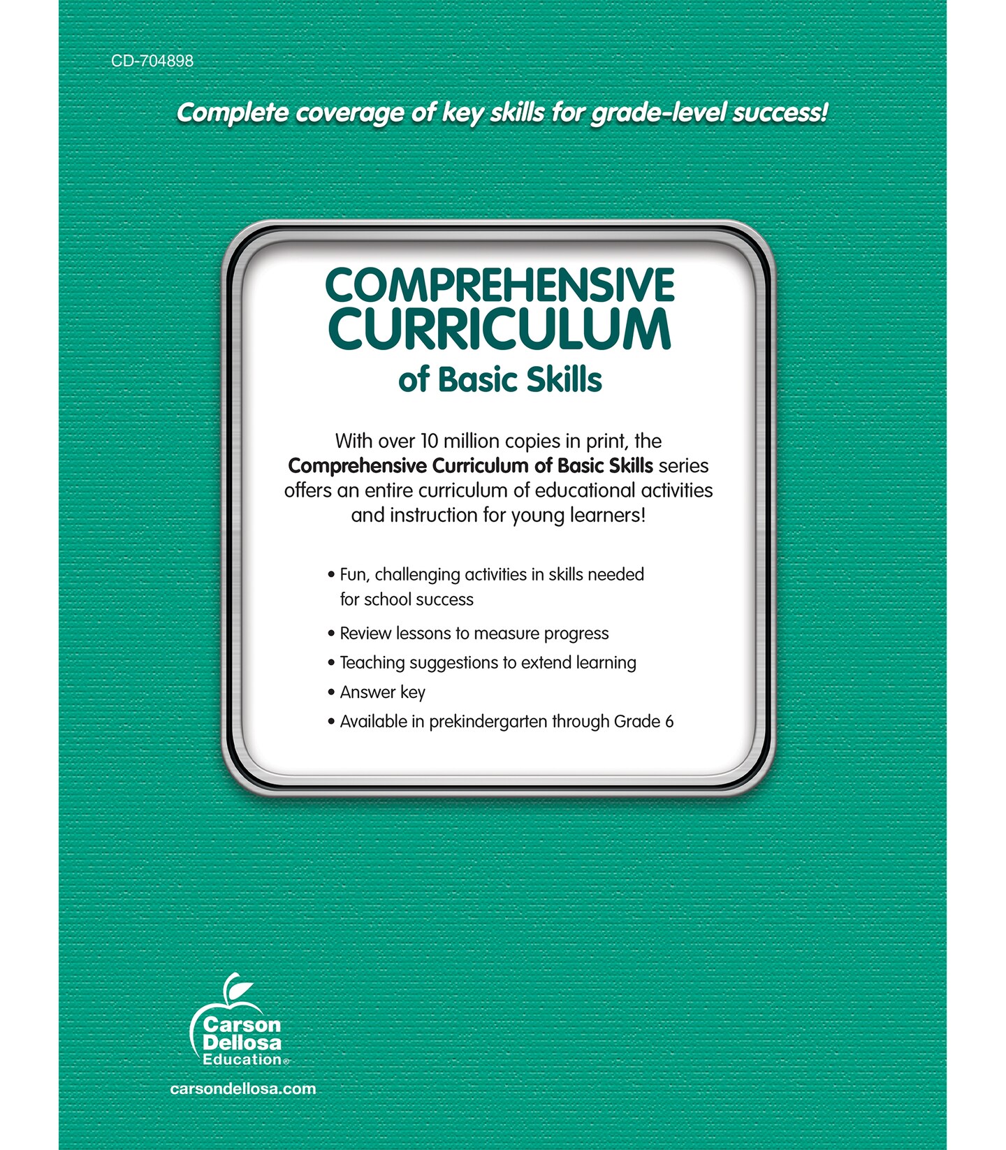 Carson Dellosa Comprehensive Curriculum of Basic Skills 5th Grade Workbooks All Subjects, Reading Comprehension, Language Arts, Grammar, Math, and Writing Practice, Classroom or Homeschool Curriculum