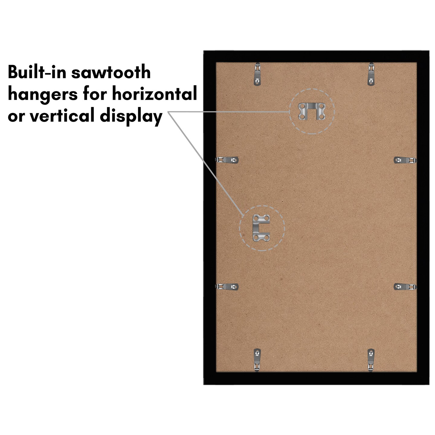 Americanflat Picture Frame Set with Mat - Set of 5 - Photo Frame Set of Five for Wall Display - Plexiglass Cover - Hanging Hardware