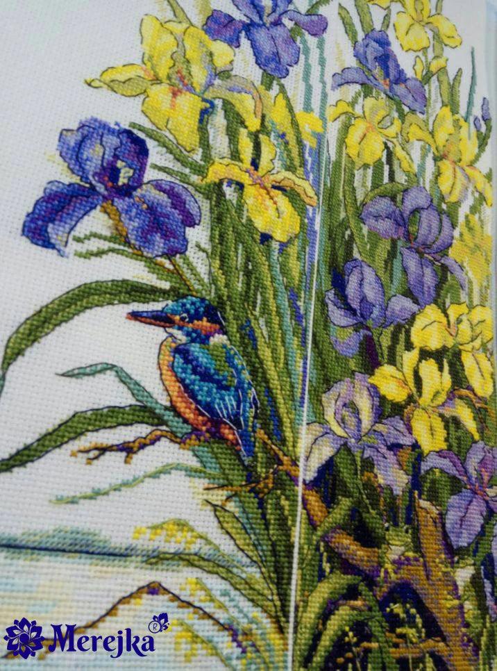 Frogs in the Flowers K-135 Counted Cross-Stitch Kit