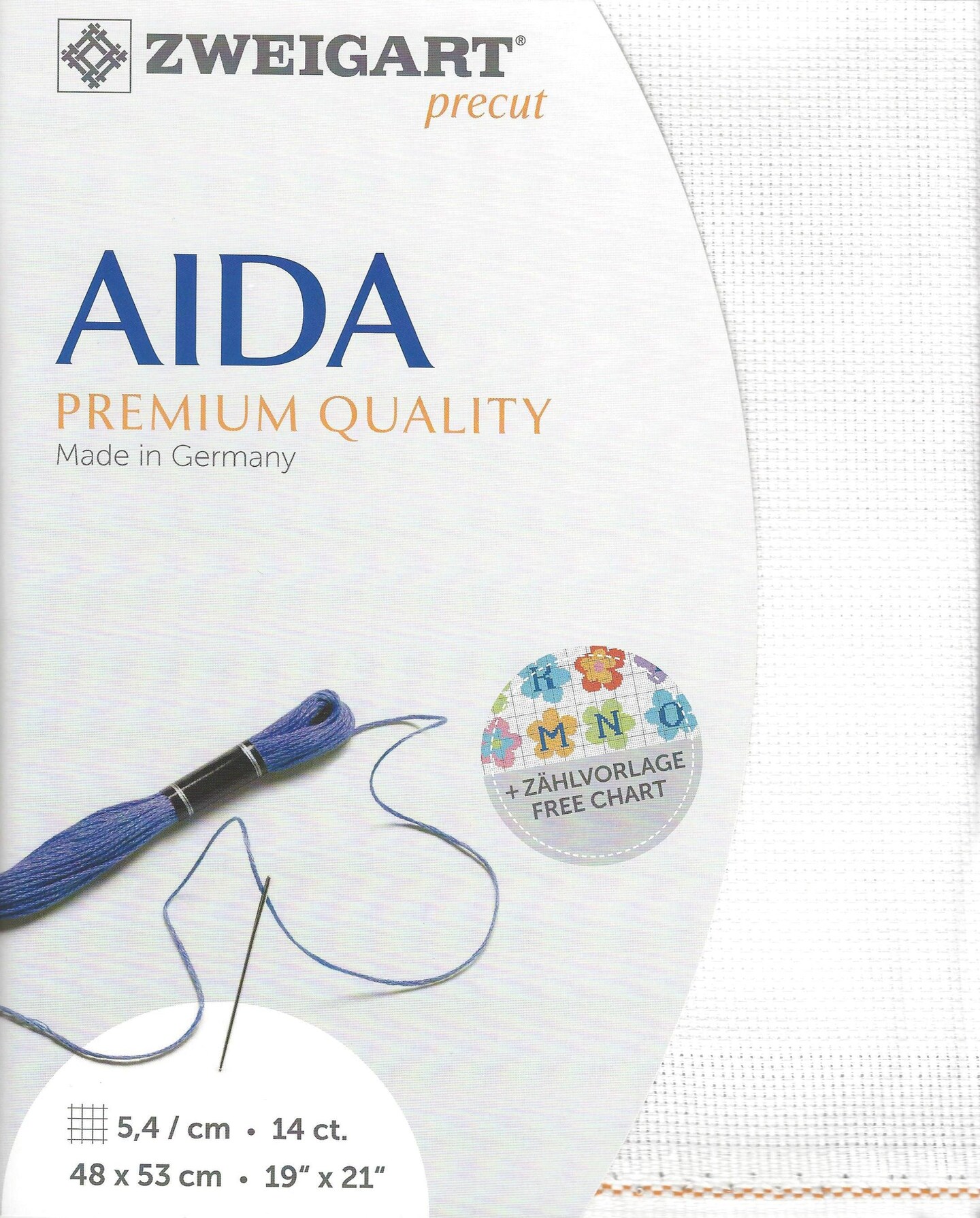 Precut Zweigart Stern-Aida Antique White