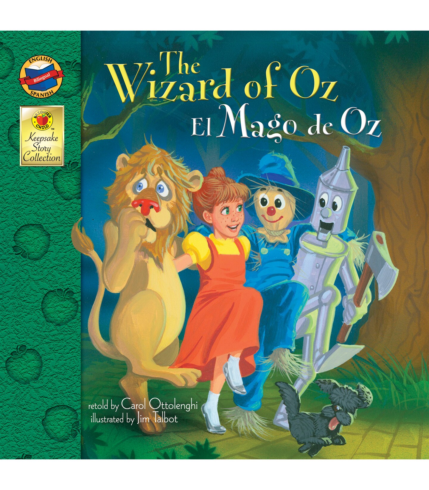 Carson Dellosa El Mago de Oz (The Wizard of Oz), Bilingual Children&#x27;s Book Spanish/English, Guided Reading Level K