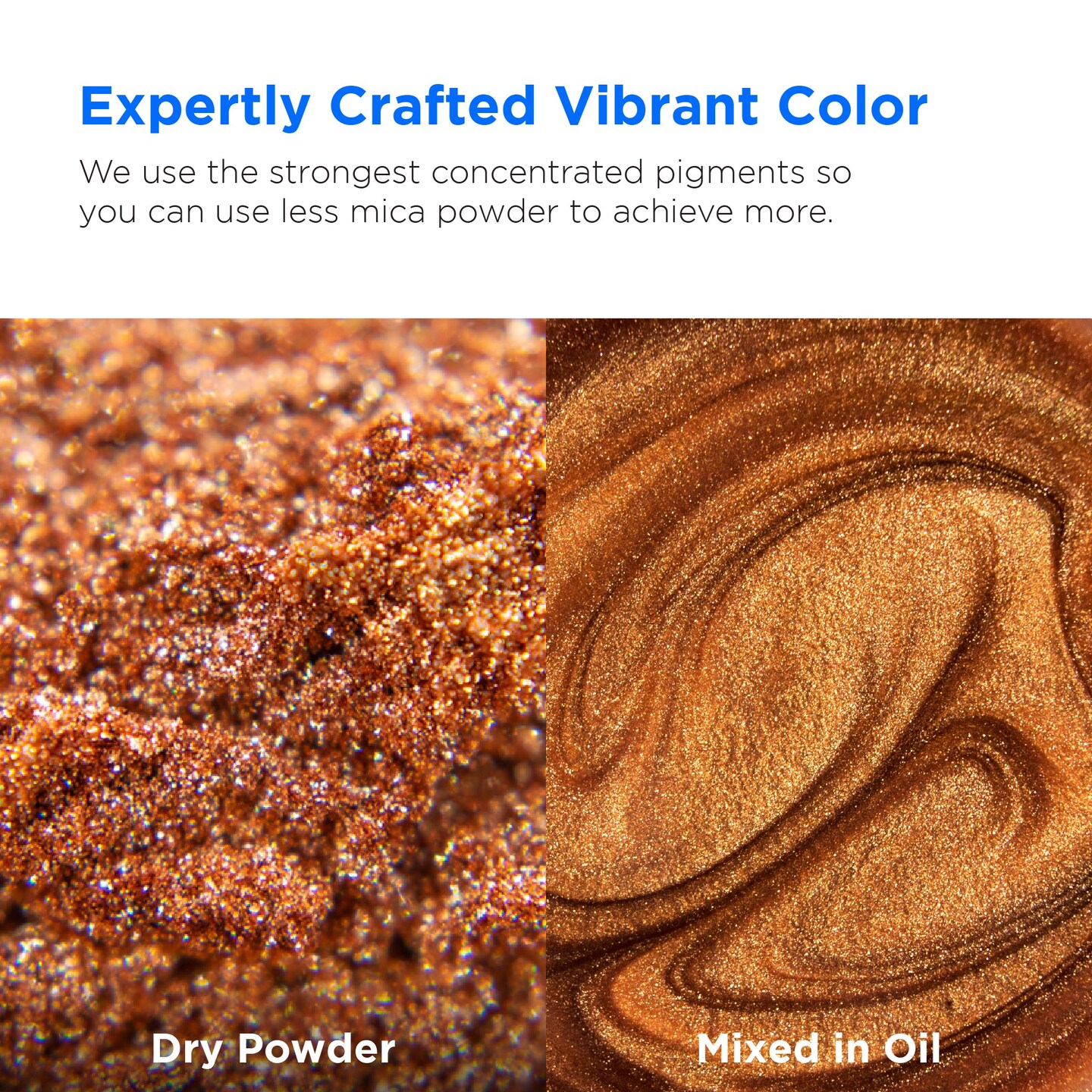 Rolio - 1 Jar Mica Powder (Copper) - 50g / 1.8 oz