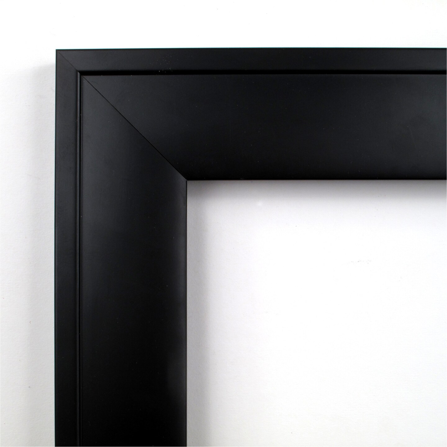 Nero Black Wood Framed Corkboard, White Cork
