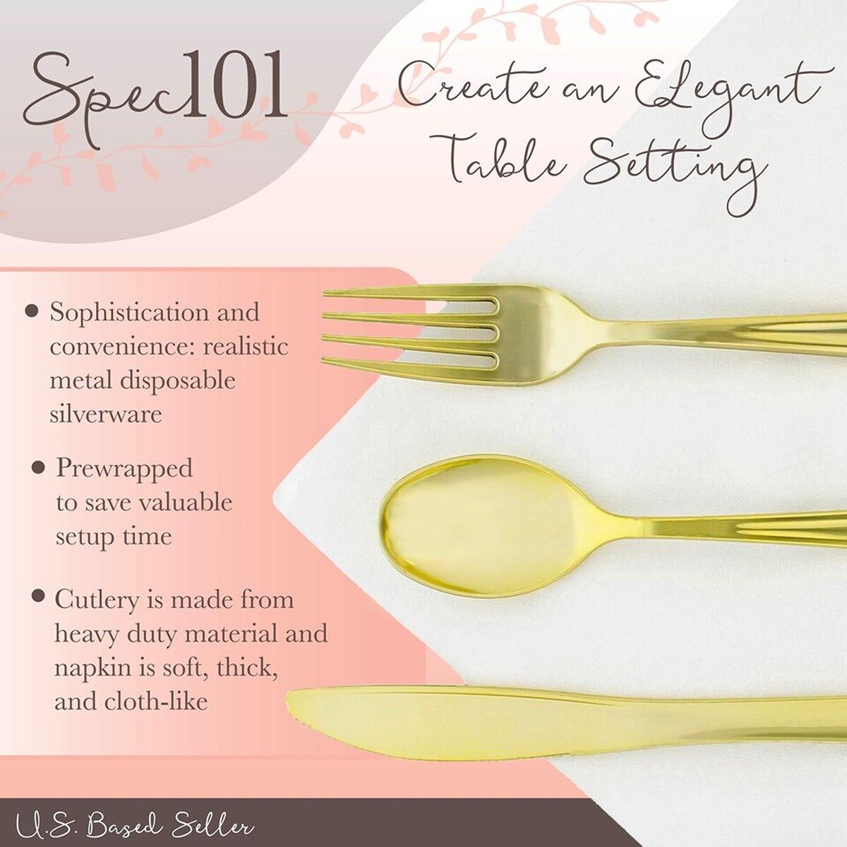 Elegant Plastic Cutlery Set