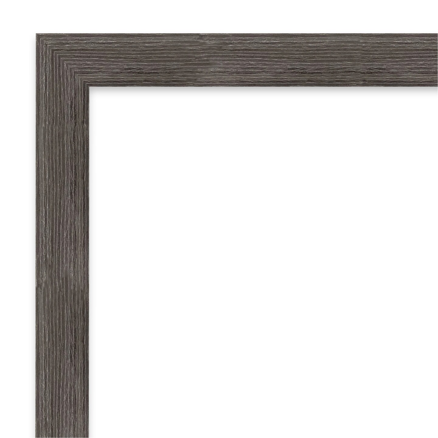 Pinstripe Lead Grey Wood Framed Magnetic Board