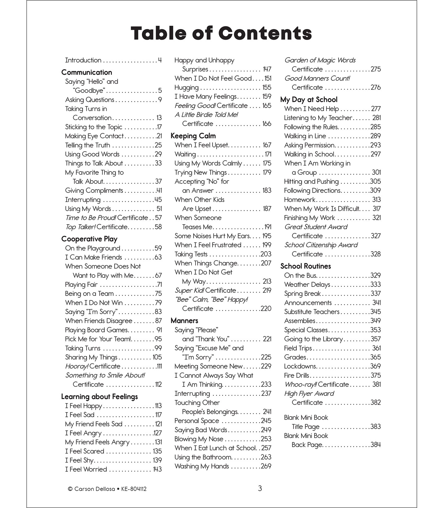 Key Education Social Skills Activities for Kids, Mini Reproducible Books Covering Communication, Calming Strategies,Manners, Emotions, and More Social Emotional Learning Activities