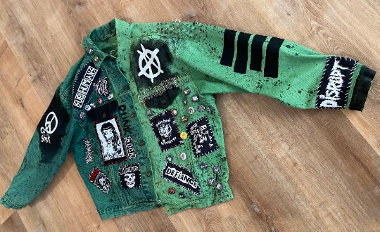 Punk Custom Denim Jacket Punk Rock Custom Punk Jacket Custom Hand