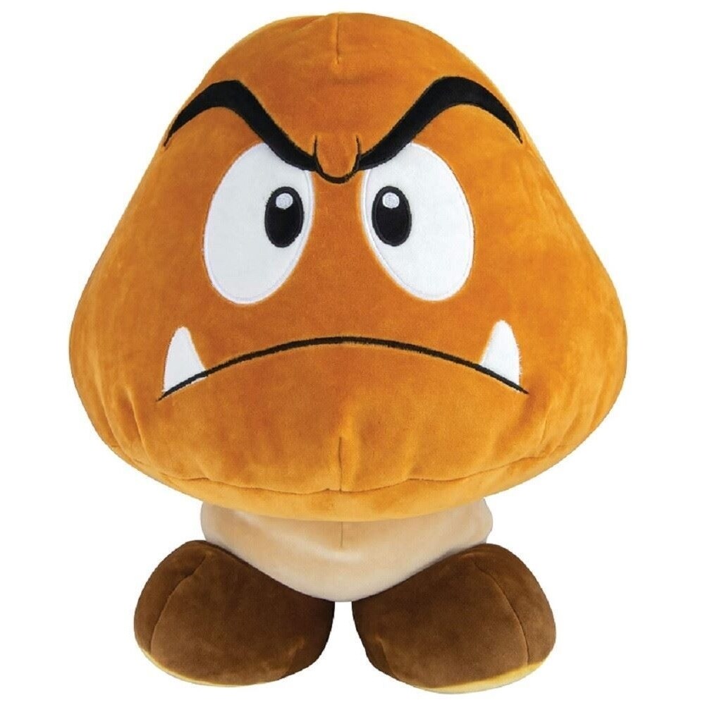 TOMY Goomba Plush Toy - Super Mario Brothers - Medium Mocchi Mocchi - 10 Inch |