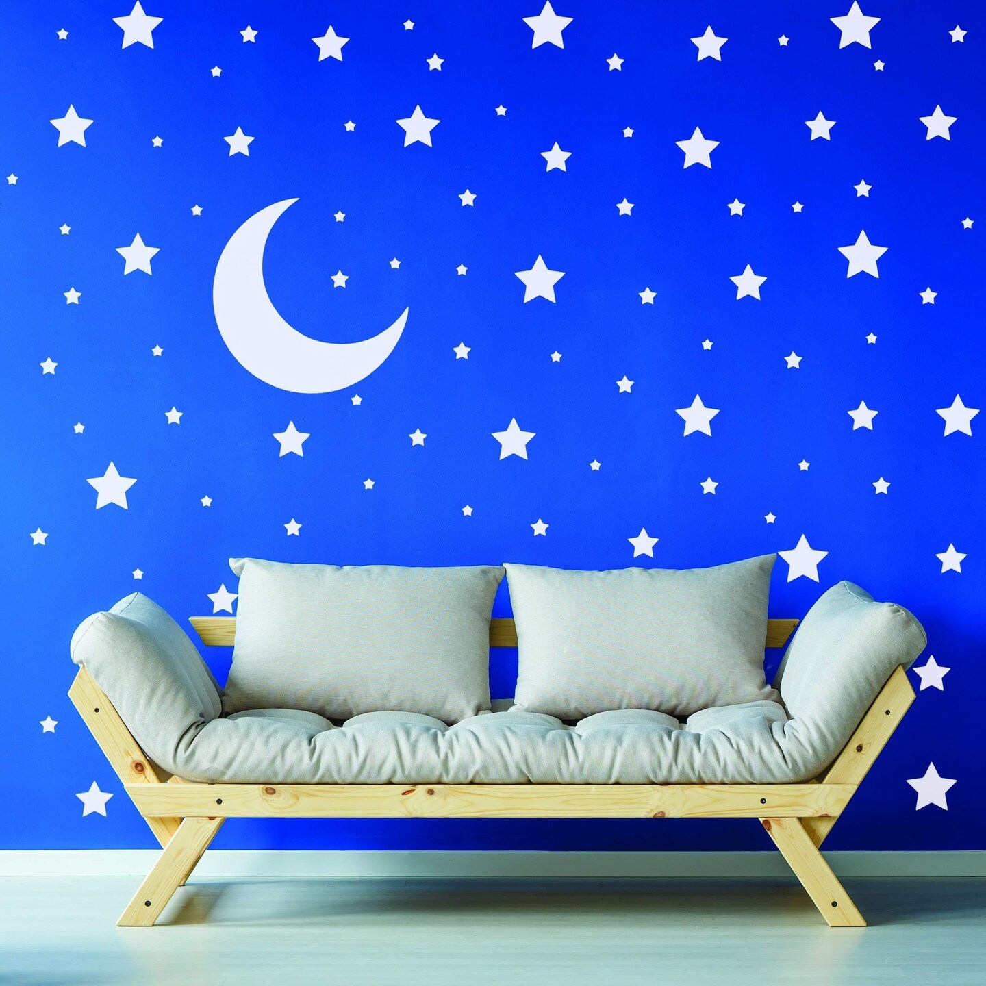White Stars Stickers   Space Themed Bedroom Constellation Wallpaper Decor Decal   Star Moon Nursery Room Decals for Wall   220 Stickers