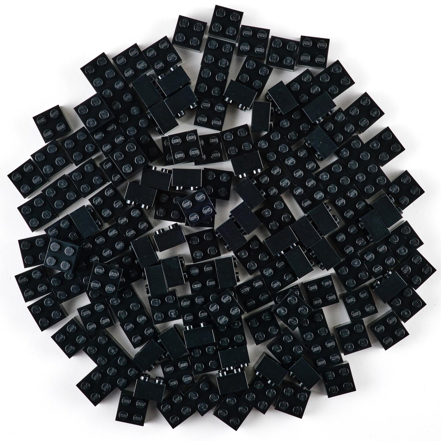 Strictly Briks Classic Bricks Starter Kit, Black, 144 Pieces, 2x2