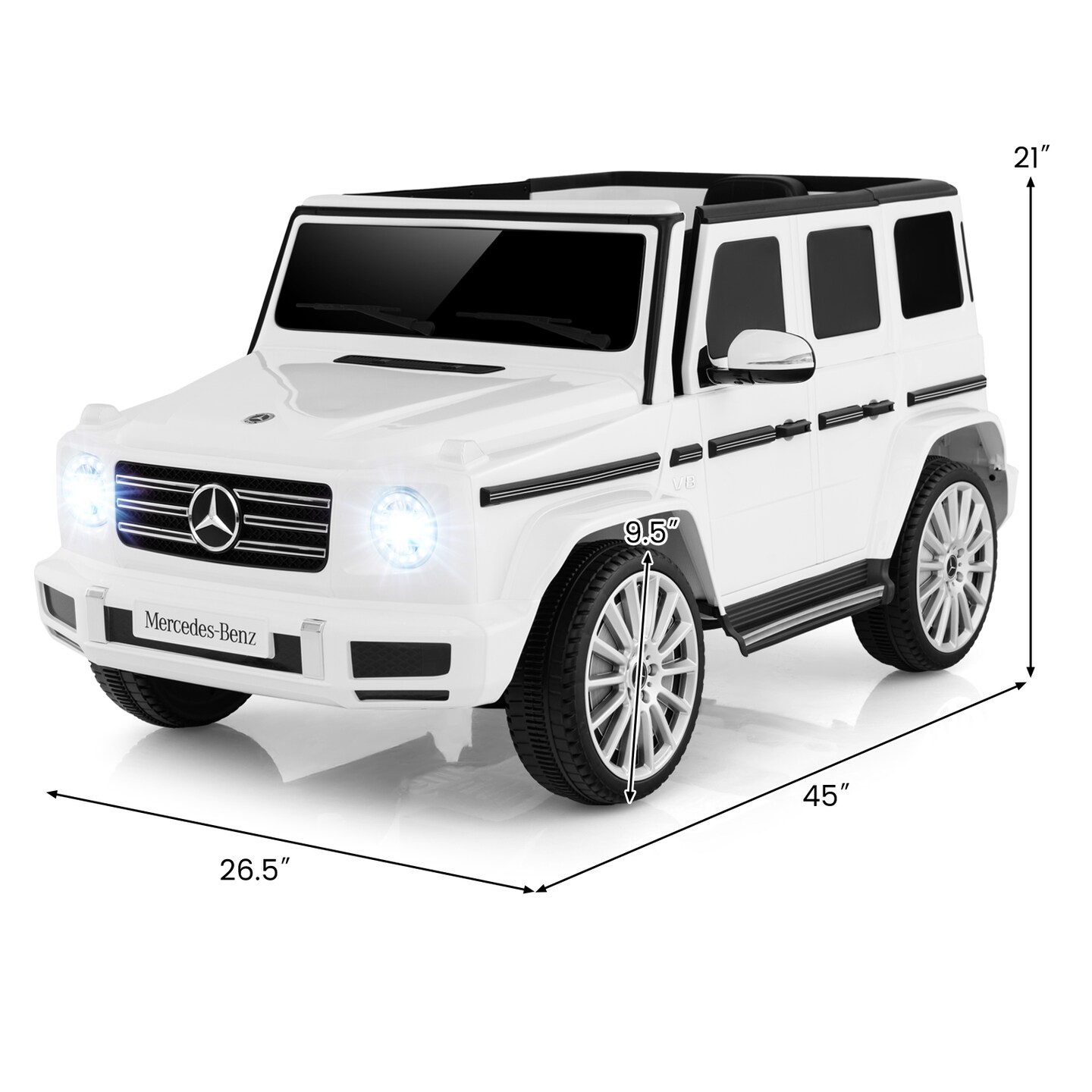 12v Battery Powered Licensed Mercedes-benz G500 Kids Ride-on Car
