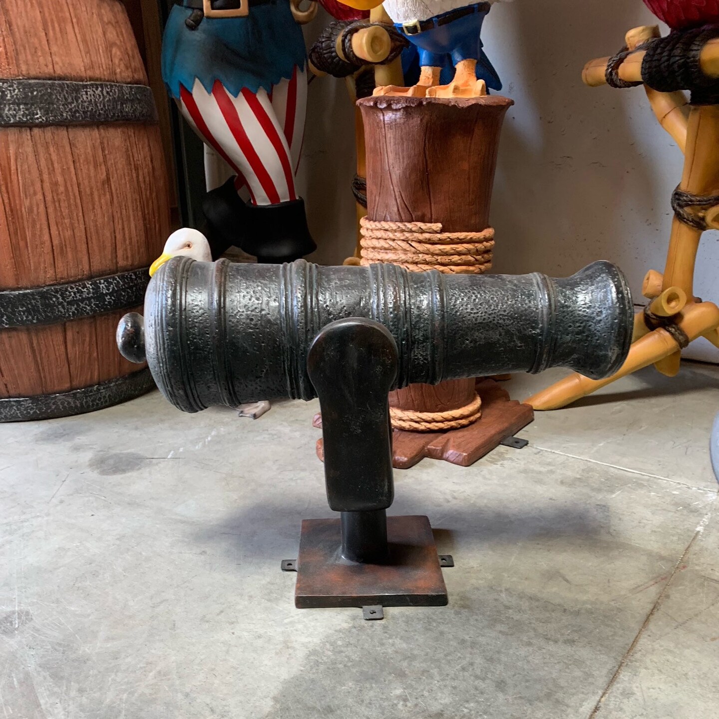 Small Cannon Life Size Statue