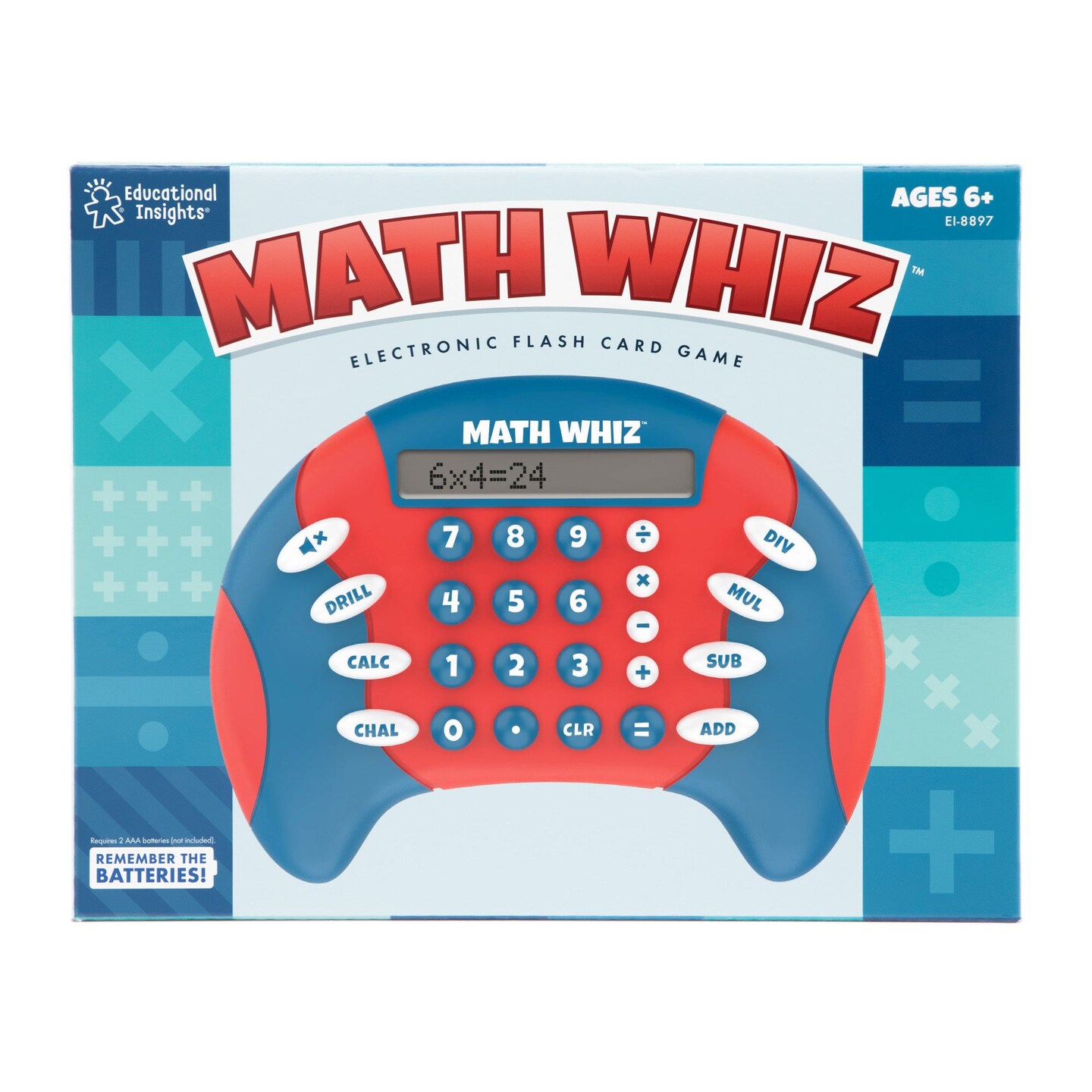 Math Whiz&#x2122; Handheld Electronic Math Game