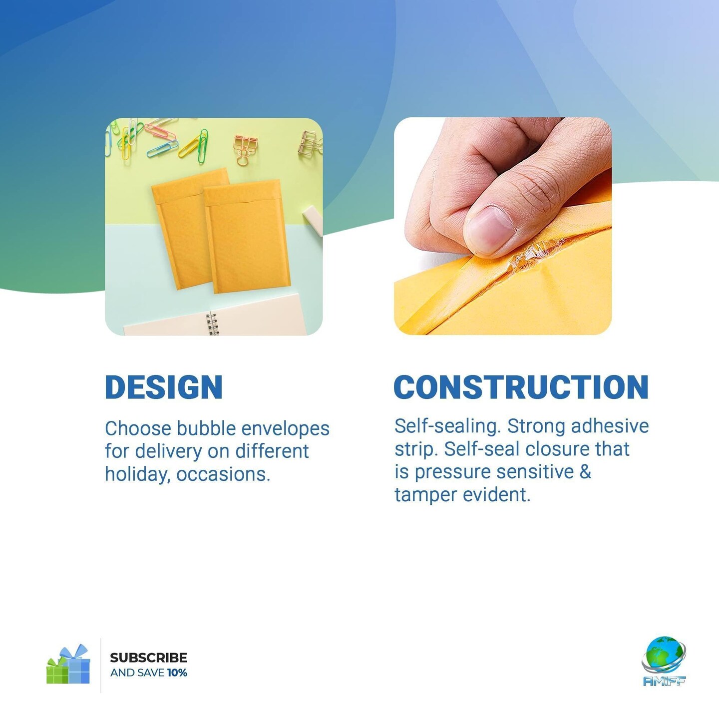 Pack of 25 Yellow Kraft Bubble Mailers 9.5 x 13 Paper Cushion Padded Envelopes 9 1/2 x 13 Shipping Bags with Peel and Seal for Mailing Packing and Packaging Supplies Pouch Bags with Cushioning