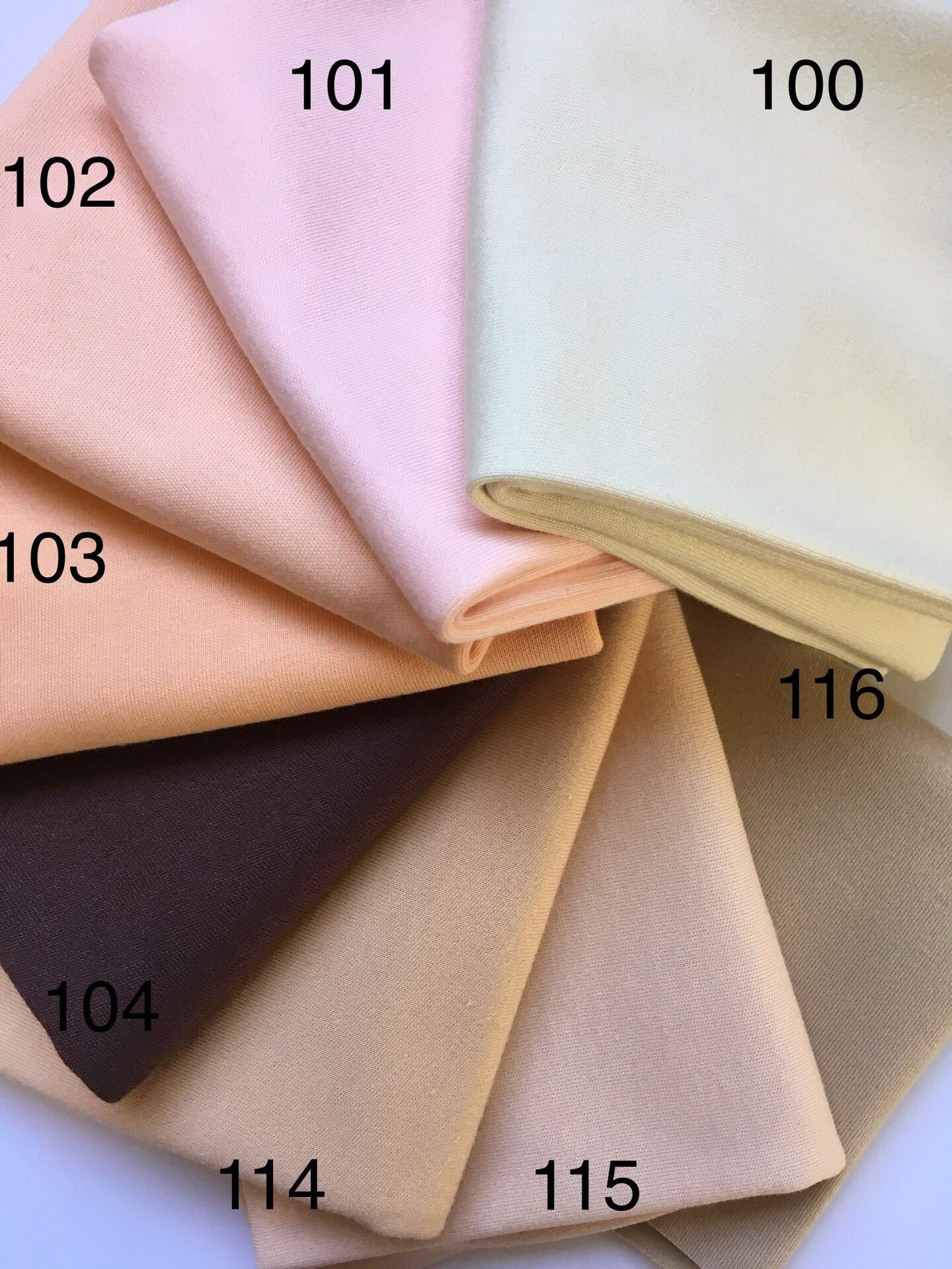 Doll Jersey Skin Coloured Fabric DIY face and Body Doll Making 25 x 80 cm (Peach 103)