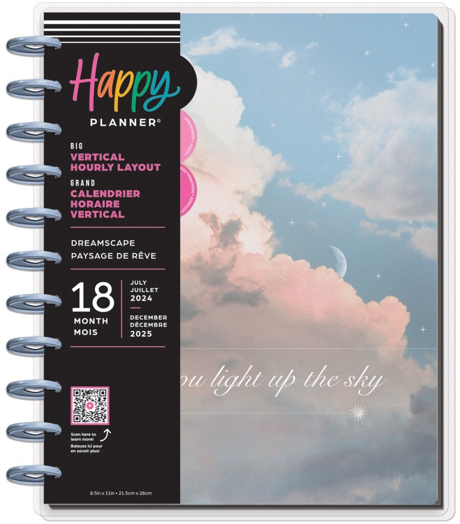 Happy Planner Big 18-Month Planner-Dreamscape; July &#x27;24 - Dec &#x27;25