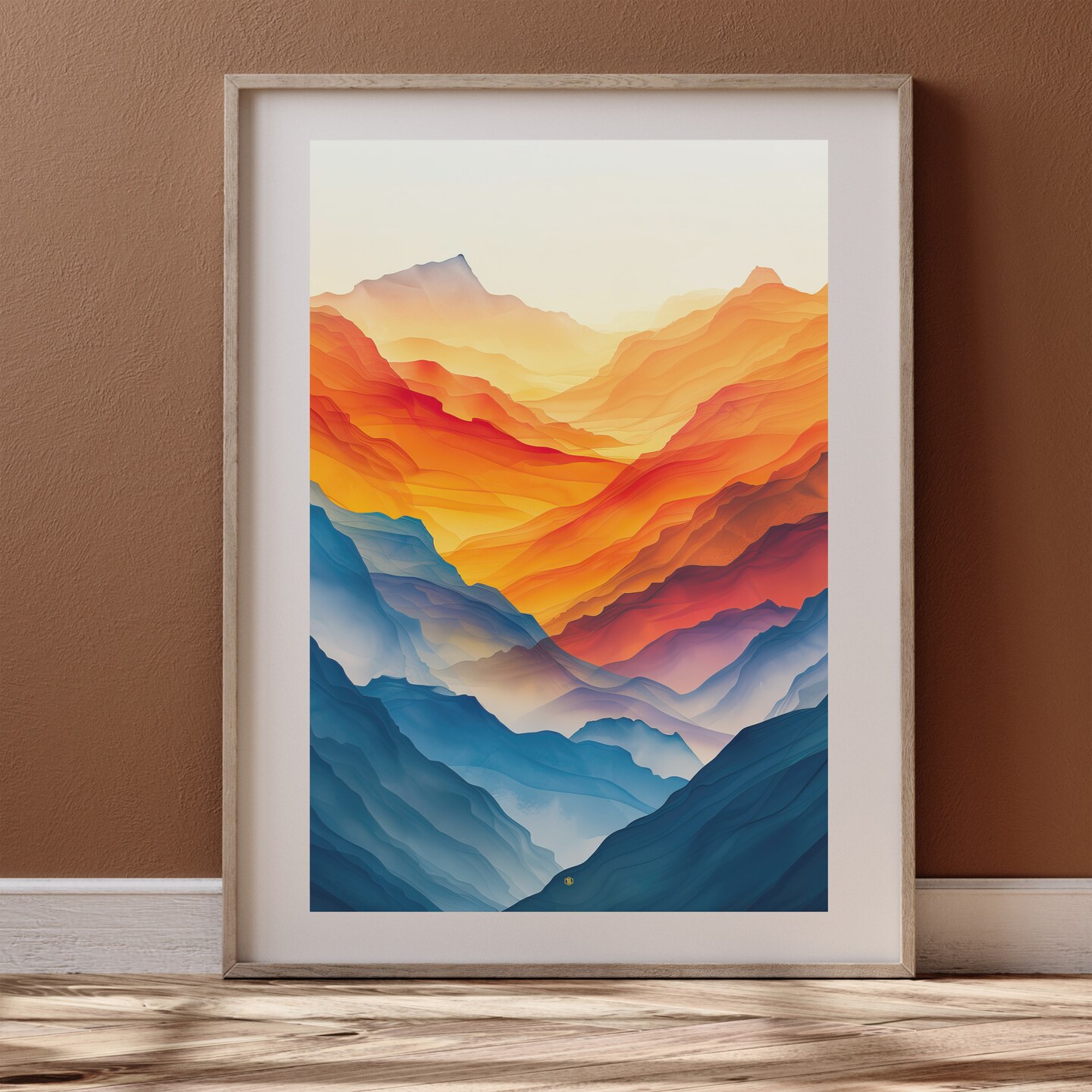 20250322 Abstract「春めく」 Modern Abstract Art, Office Poster, Home Decor | S14A42