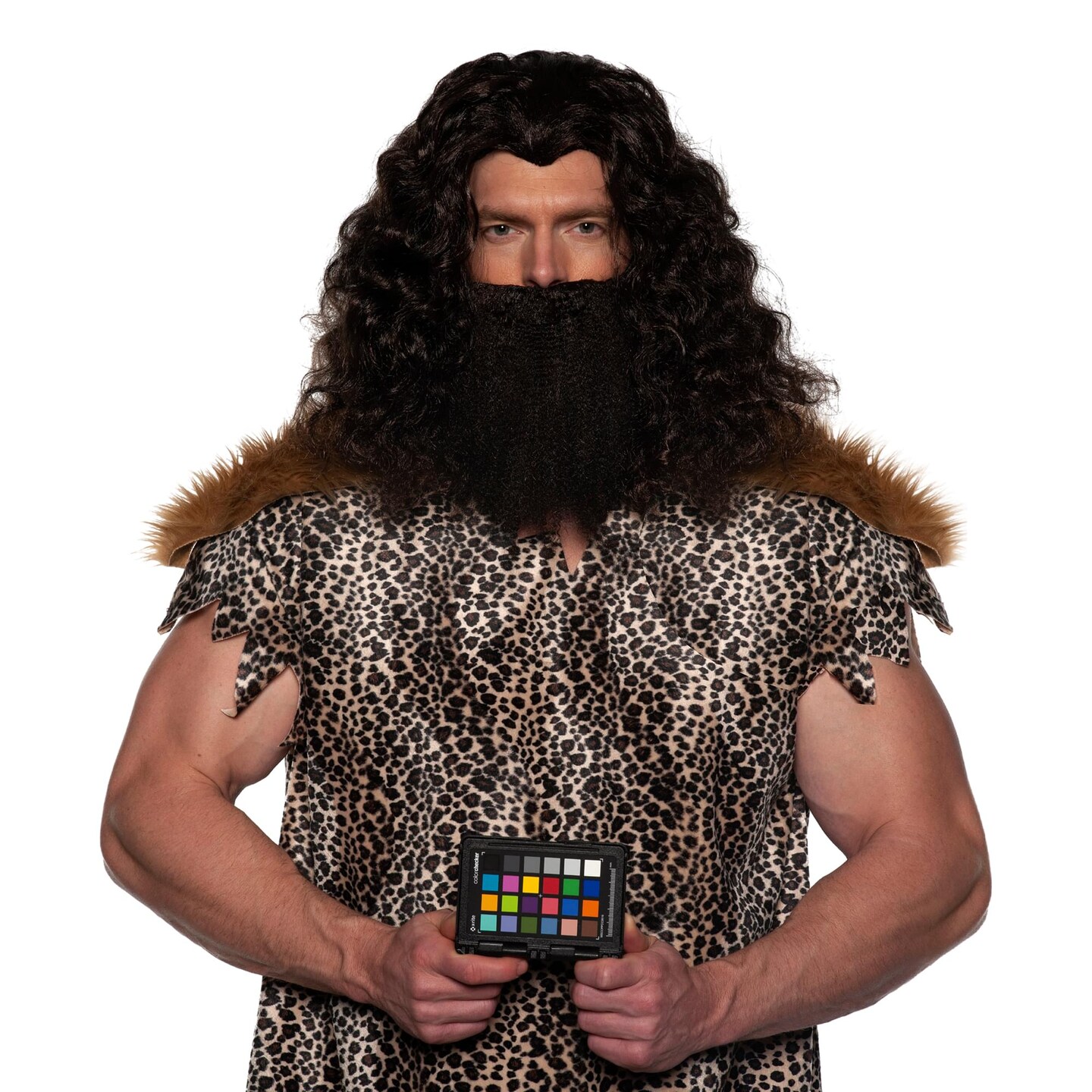 Viking Wig &#x26; Beard Adult Costume Set | Black