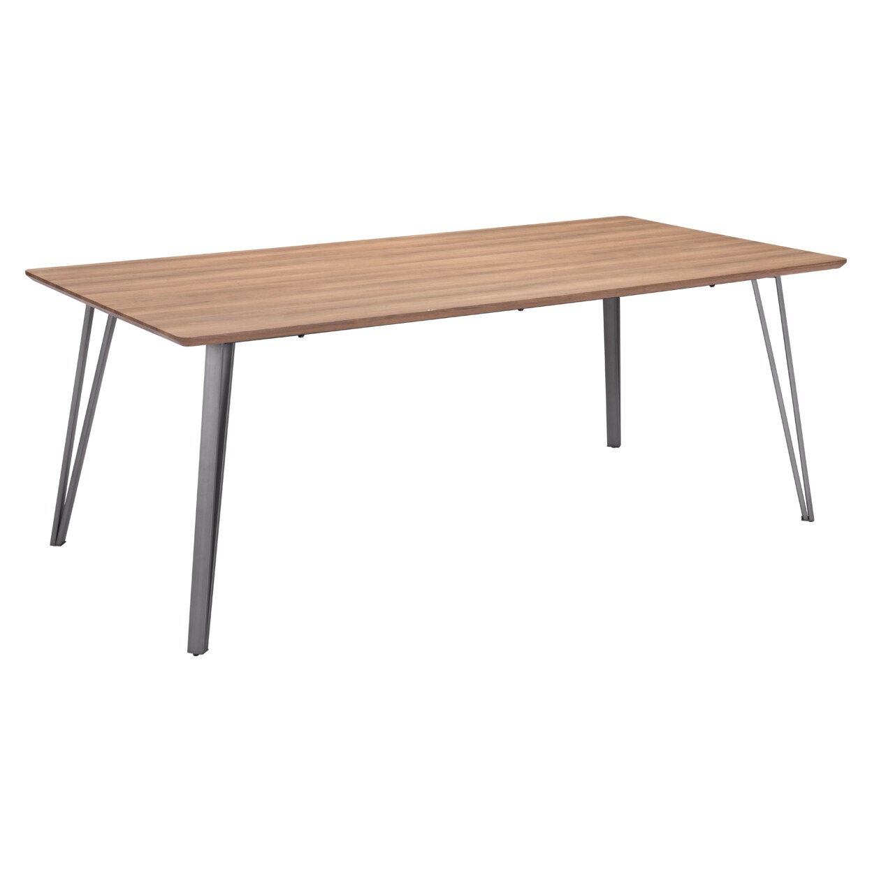 Perpignan Dining Table Brown Multifunction Mid Century Industrial Design 47