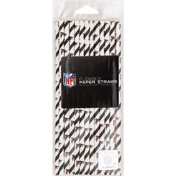 Atlanta Falcons Paper Straws, 24 ct