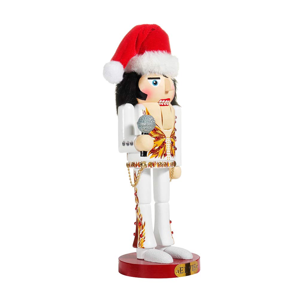 Kurt S. Adler Kurt Adler 11-Inch Elvis&#xAE; in Flame Suit Nutcracker