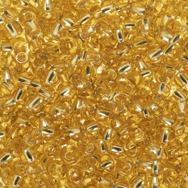 John Bead Czech 6/0 Silver-lined Glass Seed Beads, 23g