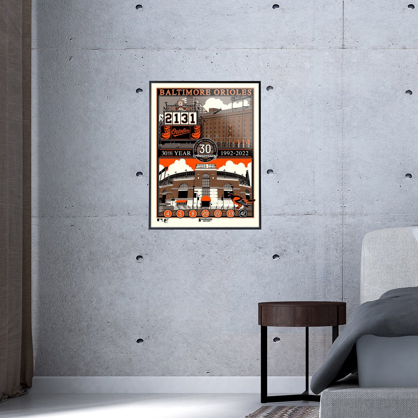 Phenom Gallery Baltimore Orioles Camden Yards 30th Anniversary 18&#x22; x 24&#x22; Serigraph