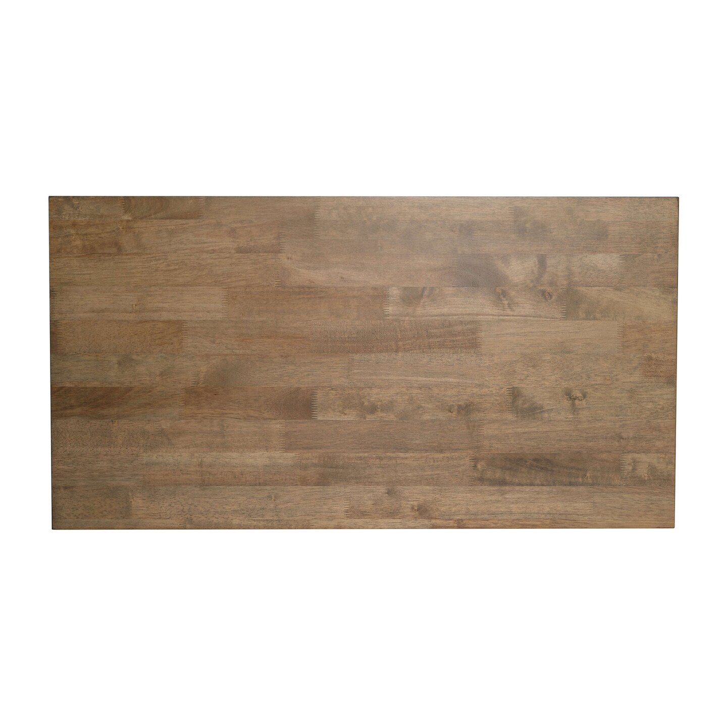 Merrick Lane Mabel Farmhouse Trestle Coffee Table, Solid Wood Rustic Accent Table