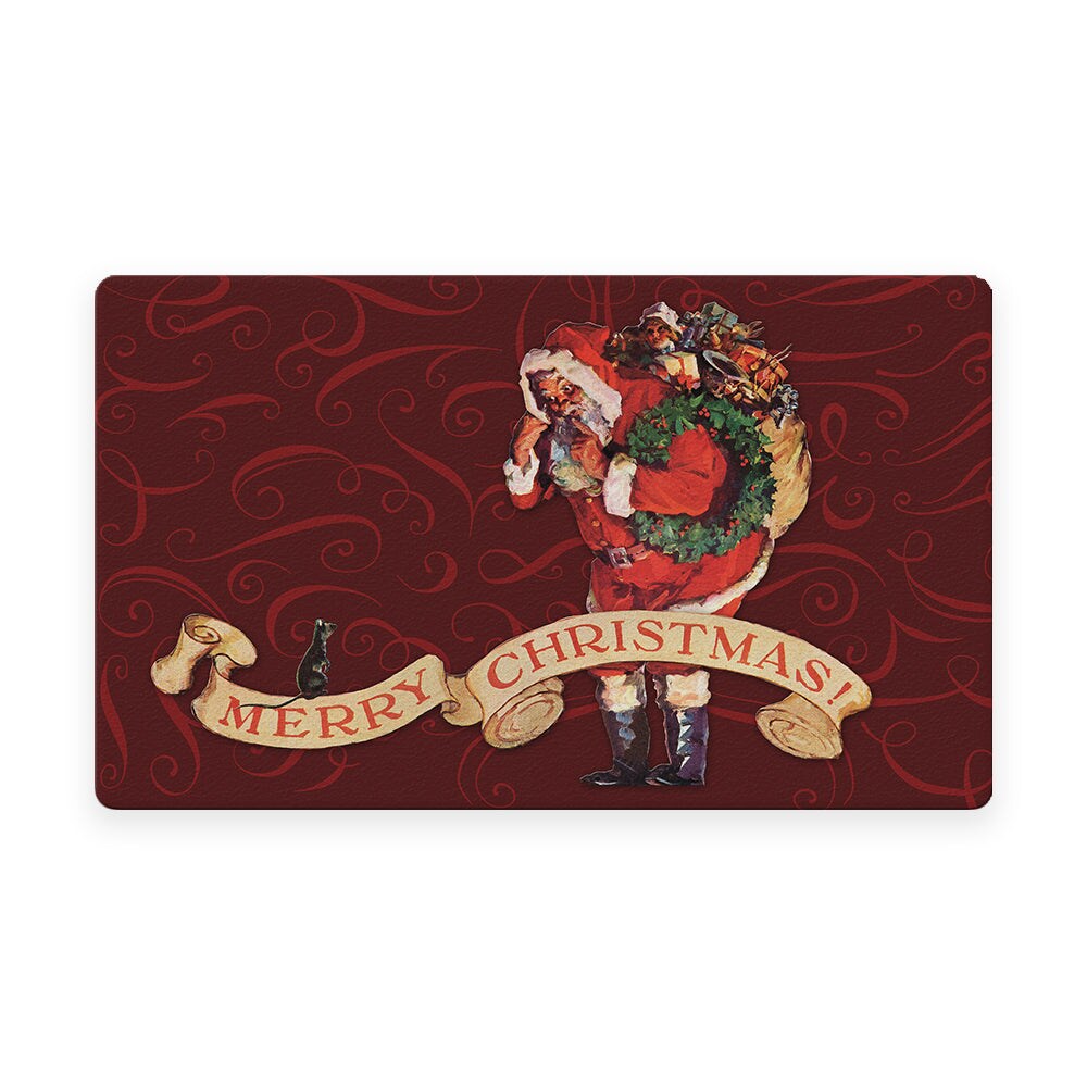 Santa And Christmas Mouse Door Mat (18 x 30") Michaels
