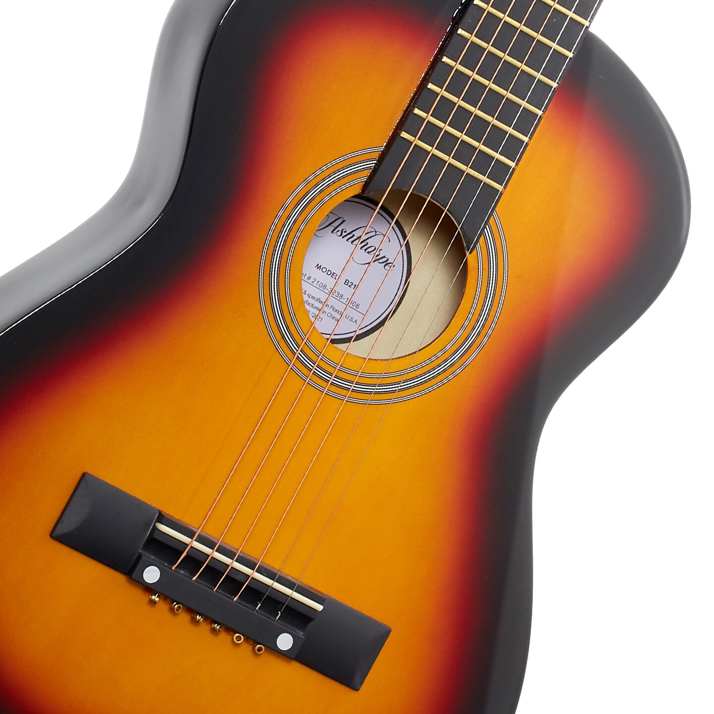 Ashthorpe Beginner Acoustic Guitar Package, Basic Starter Kit w/ Gig Bag, Strings, Strap, Tuner, Picks