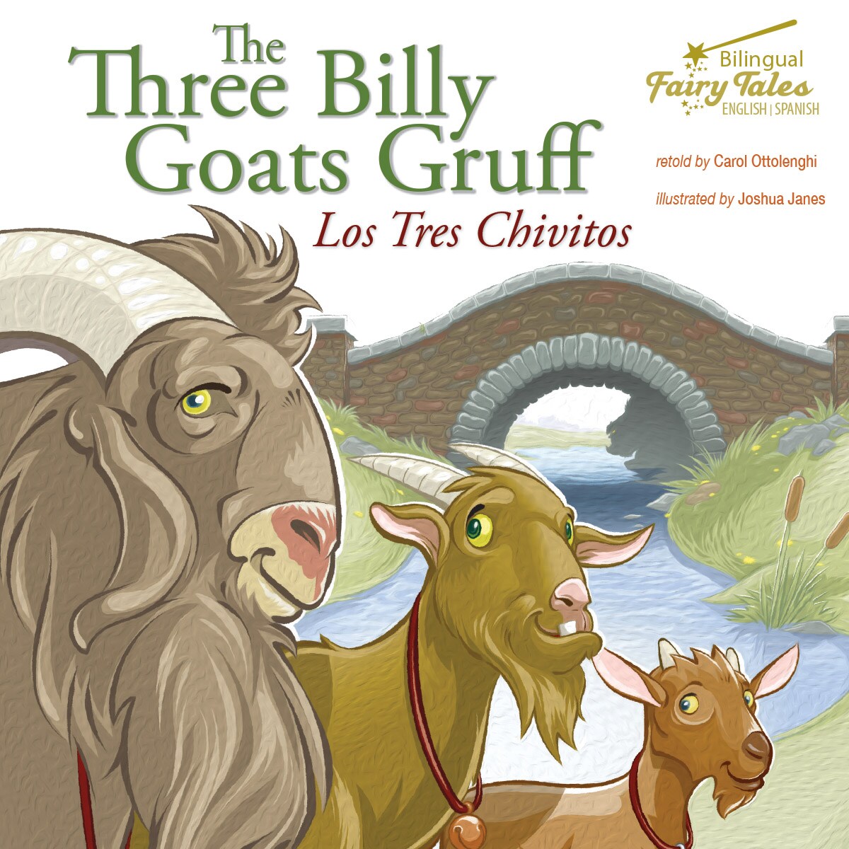 Rourke Educational Media Bilingual Fairy Tales Three Billy Goats Gruff Reader