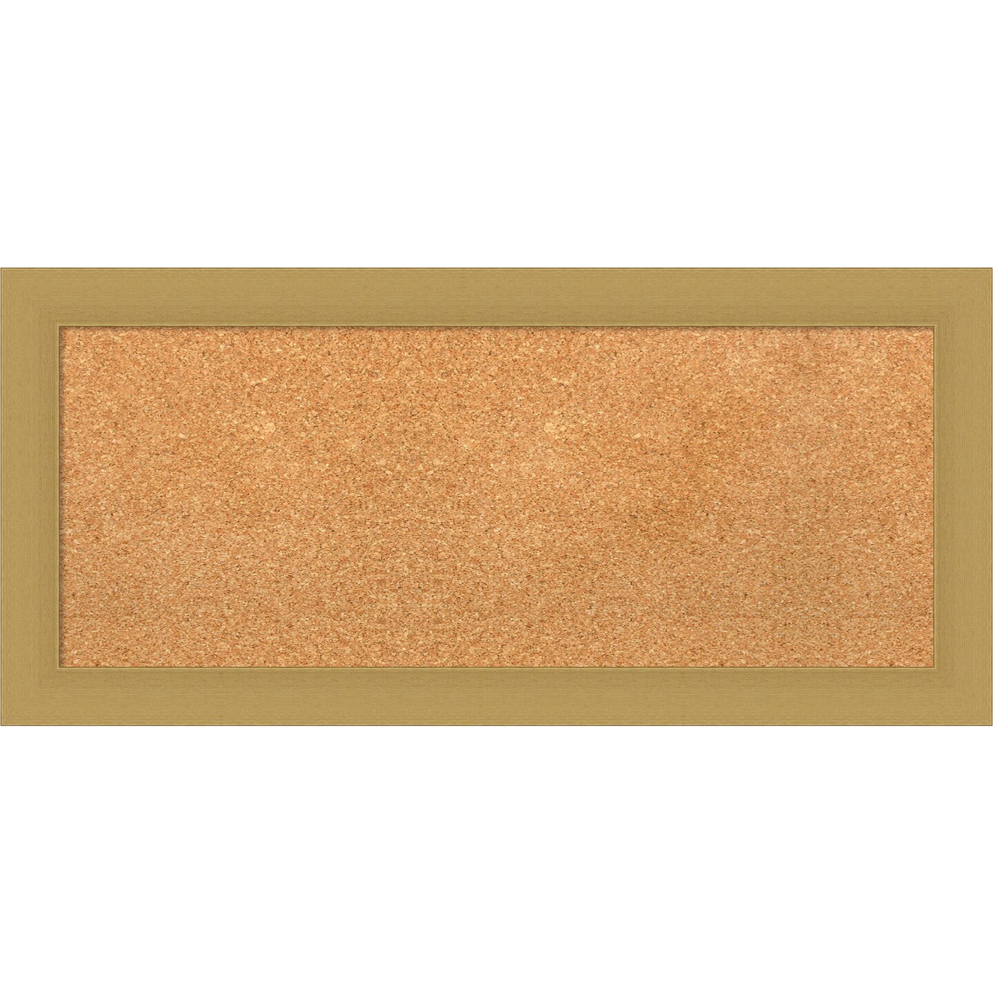 Grace Brushed Gold Framed Corkboard, Natural Cork