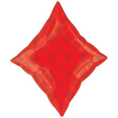 19&#x22; Red Diamond Junior Shape Foil Balloons