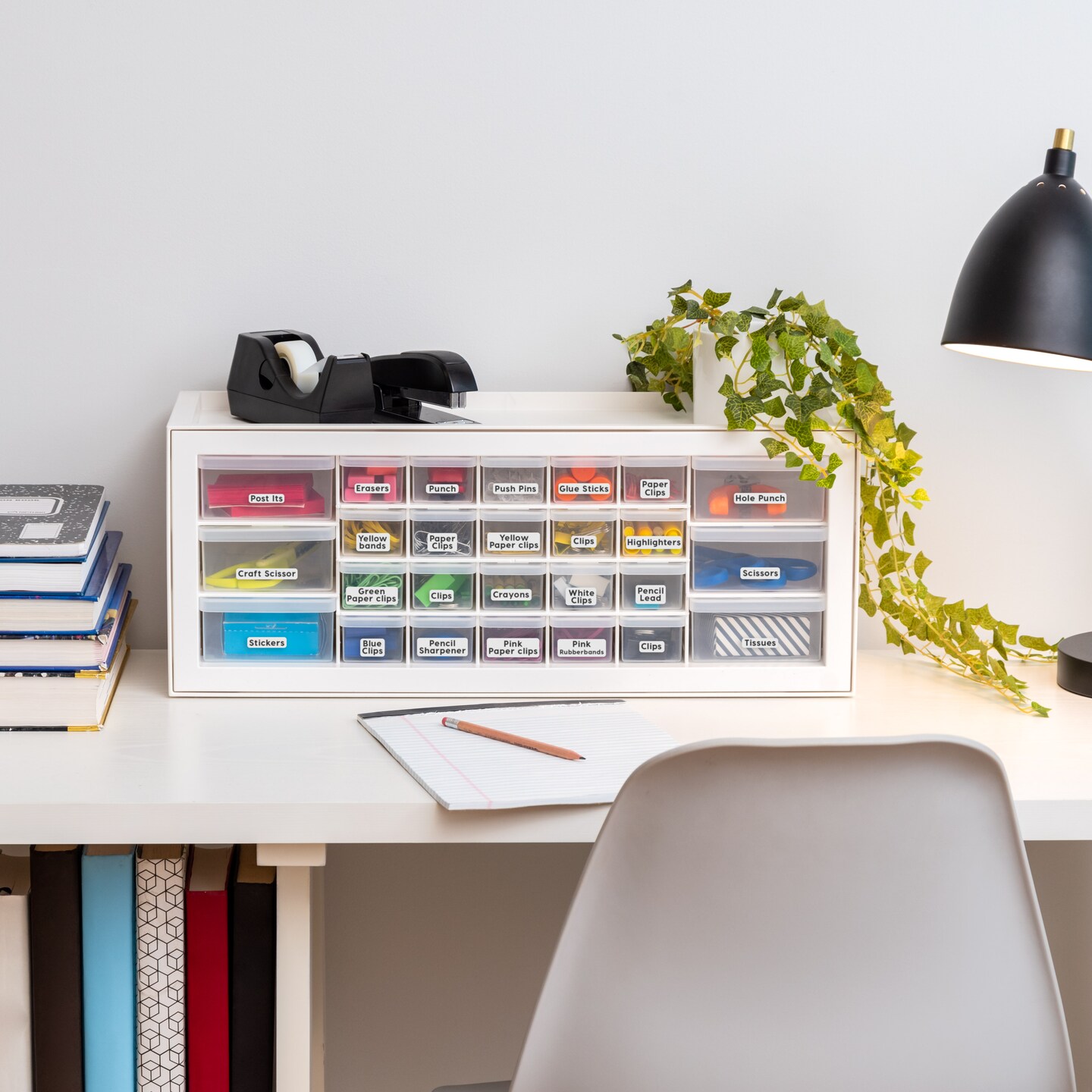 IRIS USA Stackable Storage Cabinet for Hardware Crafts, Small Parts Organizer Drawer, Compartment