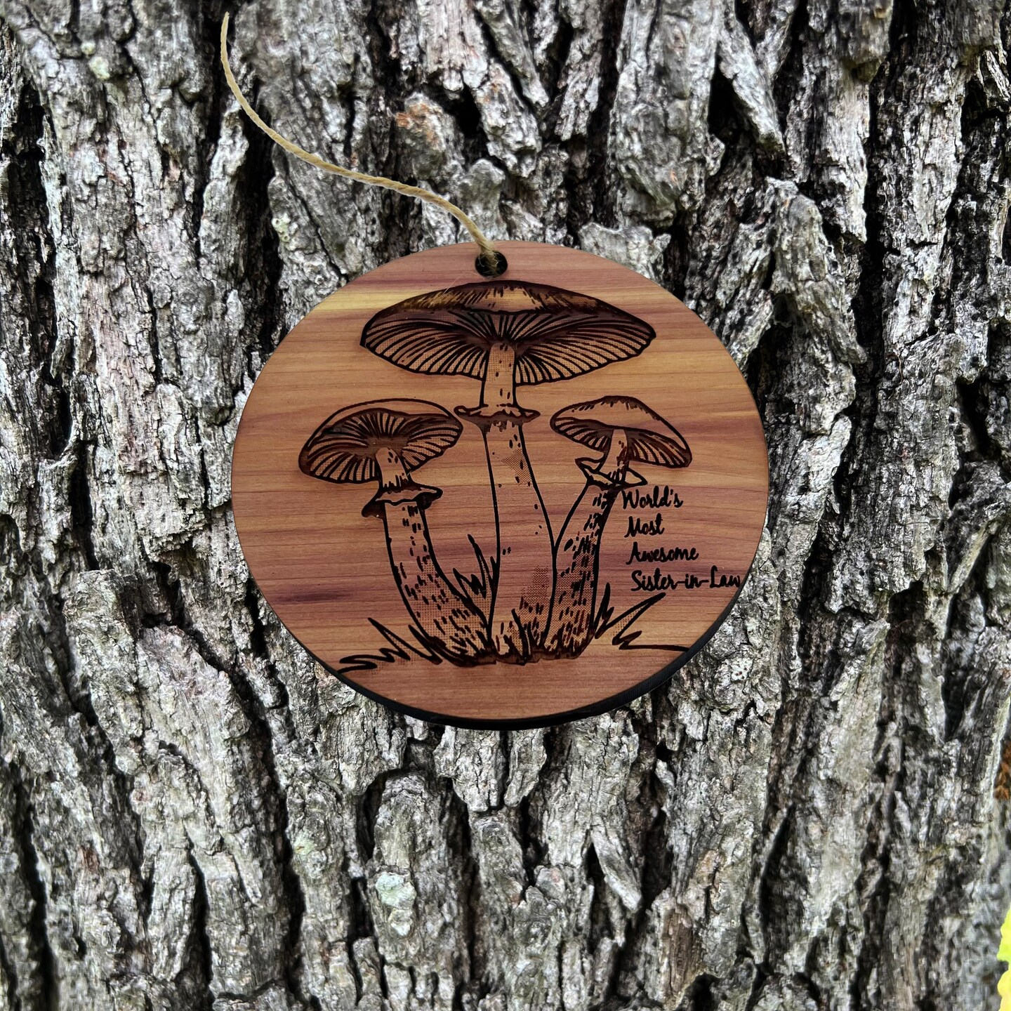 Toadstool - Cedar Ornament Toadstool - Cedar Ornament