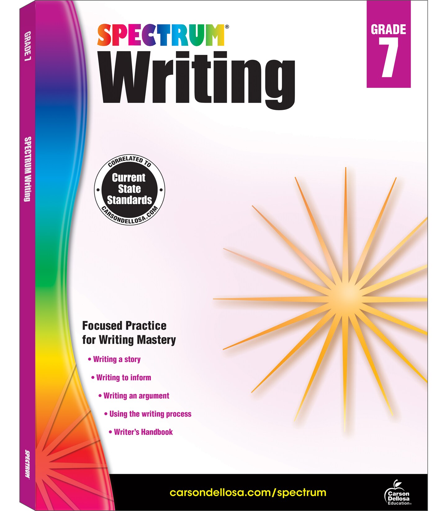Spectrum Grade 7 Writing Workbook, Learn to Write a Story, to Inform, an Argument, Handwriting Practice for Kids 12-13, Classroom or Homeschool Curriculum